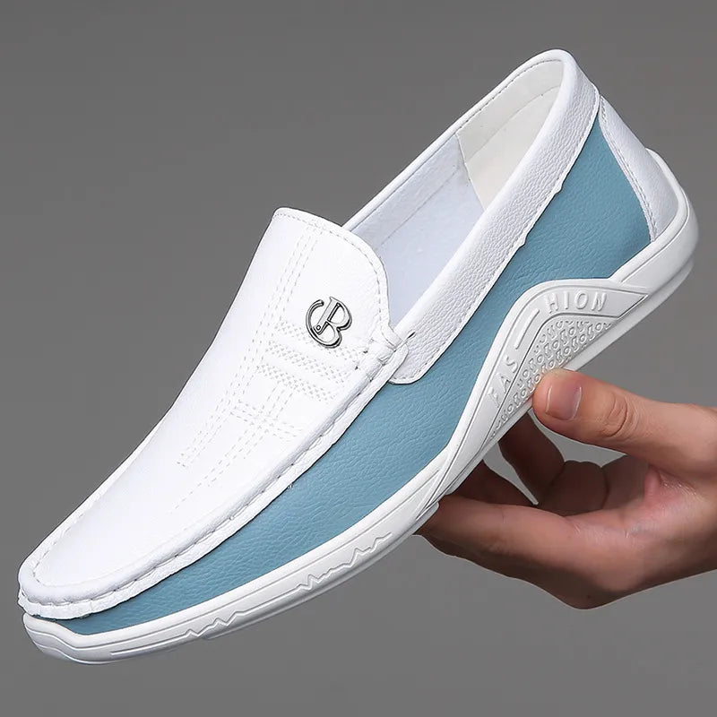 Bartel - Zomerse casual leren loafers