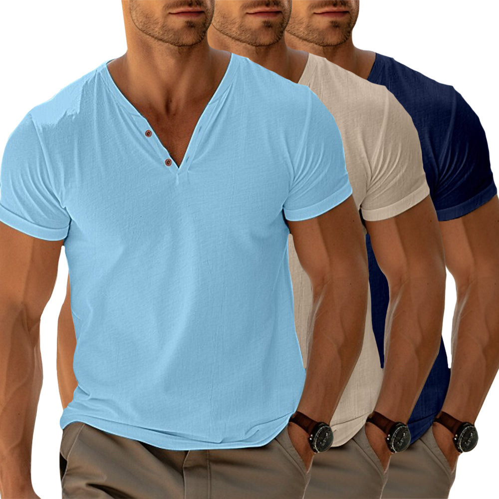 Giuliano | Polo t-shirt met bandkraag