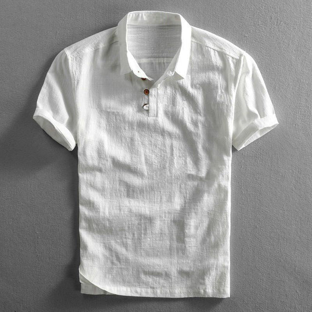 Amalfi Linnen Poloshirt