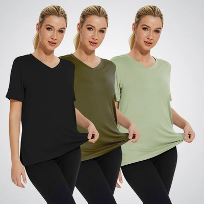 SELENA™ – Casual T-shirt met losse pasvorm (Set van 3)