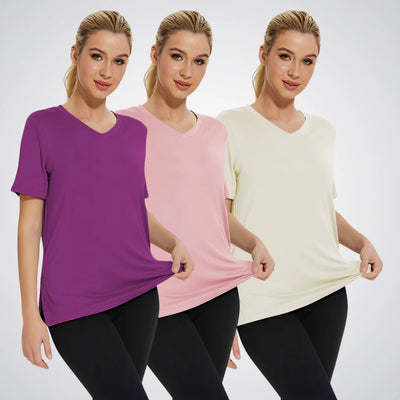 SELENA™ – Casual T-shirt met losse pasvorm (Set van 3)