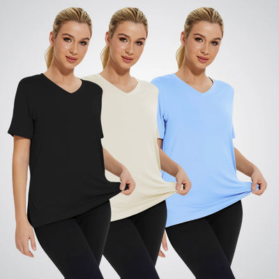 SELENA™ – Casual T-shirt met losse pasvorm (Set van 3)