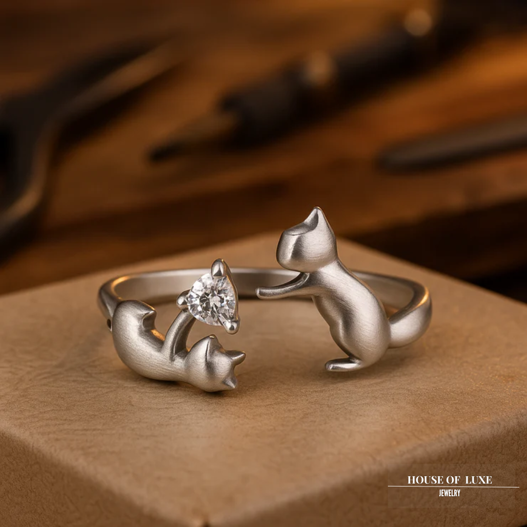 SPEELSE STERLING RING MET ZIRKONIA