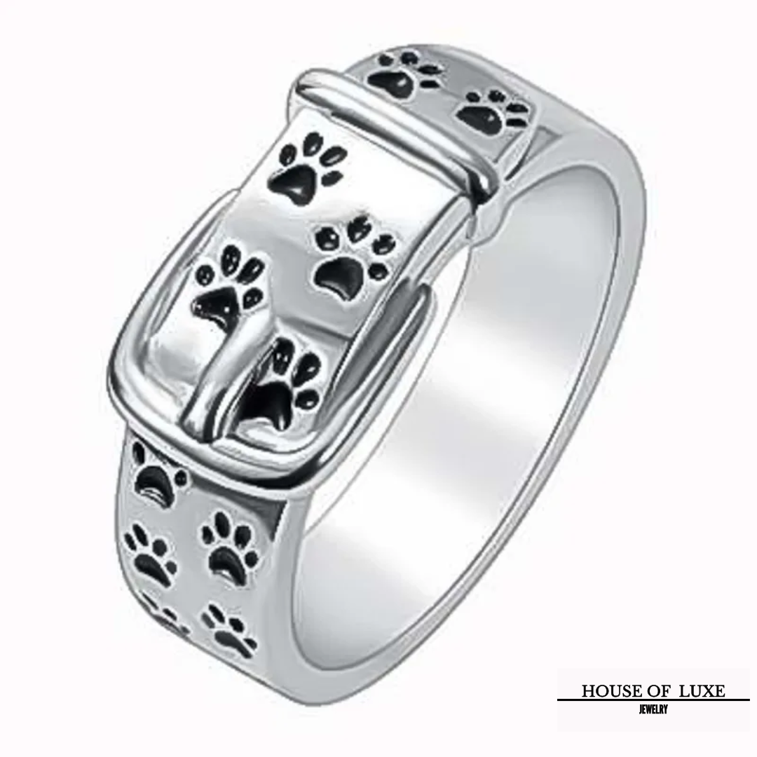 HALSBANDRING MET HONDENMOTIEF