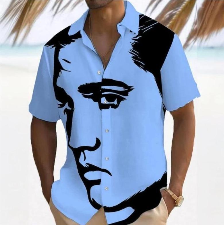 Monoface™ - Overhemd met Print in Vakantiestijl