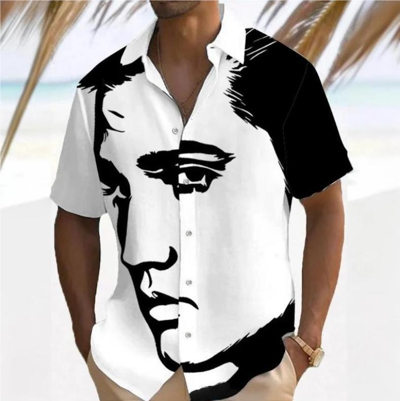 Monoface™ - Overhemd met Print in Vakantiestijl
