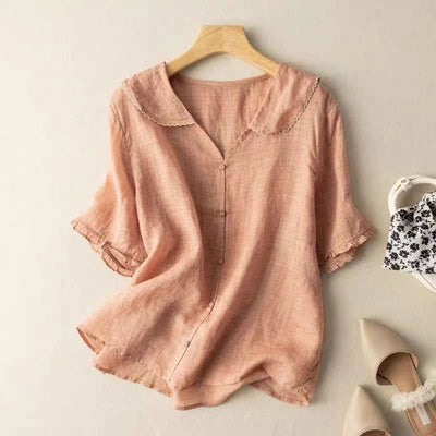 ADELE LINNEN BLOUSE