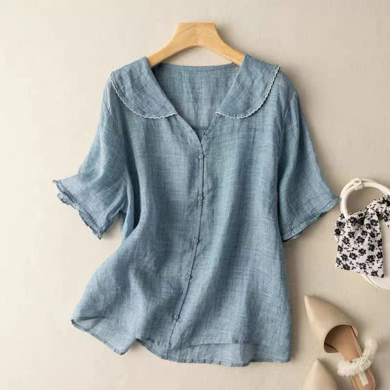 ADELE LINNEN BLOUSE