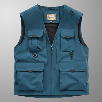 Mose - Ademend Cargo Vest met Meerdere Zakken