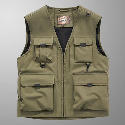Mose - Ademend Cargo Vest met Meerdere Zakken