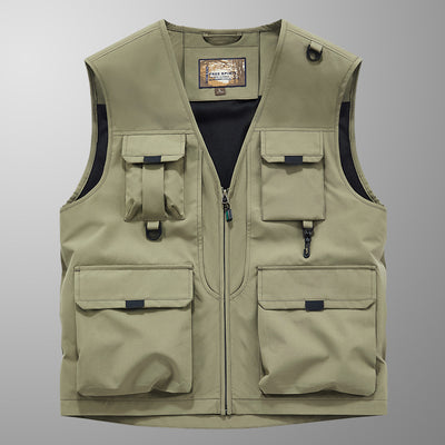 Mose - Ademend Cargo Vest met Meerdere Zakken
