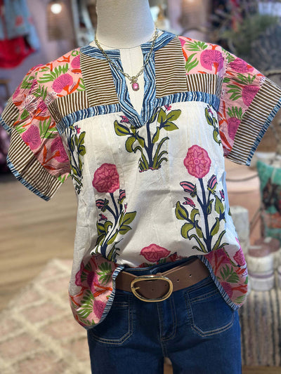 Uriella – Geborduurde Boho Blouse