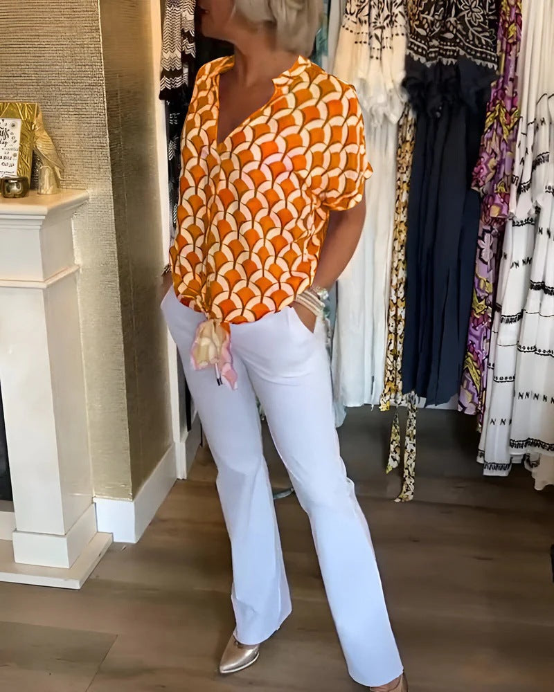 Sophie - Zomers shirt met V-hals