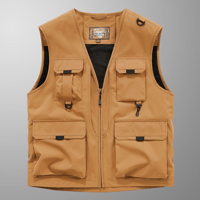 Mose - Ademend Cargo Vest met Meerdere Zakken