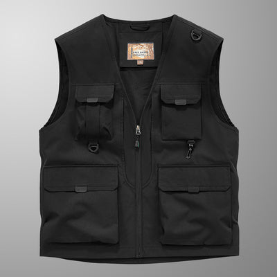 Mose - Ademend Cargo Vest met Meerdere Zakken