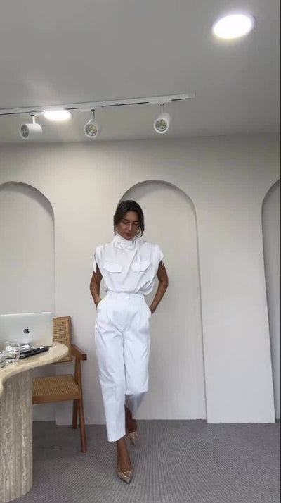 Jasmine - Elegante jumpsuit met afslankende taille