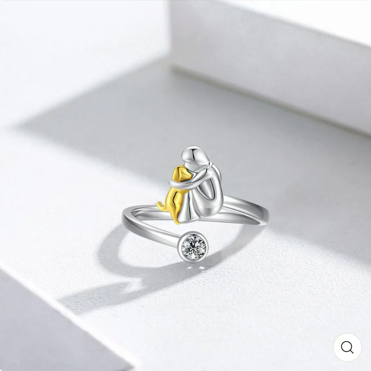 ALTIJD IN MIJN HART ZILVEREN RING