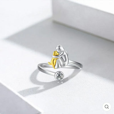 ALTIJD IN MIJN HART ZILVEREN RING