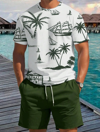 Barea – Elegante Zomerse Tweedelige Set met Print