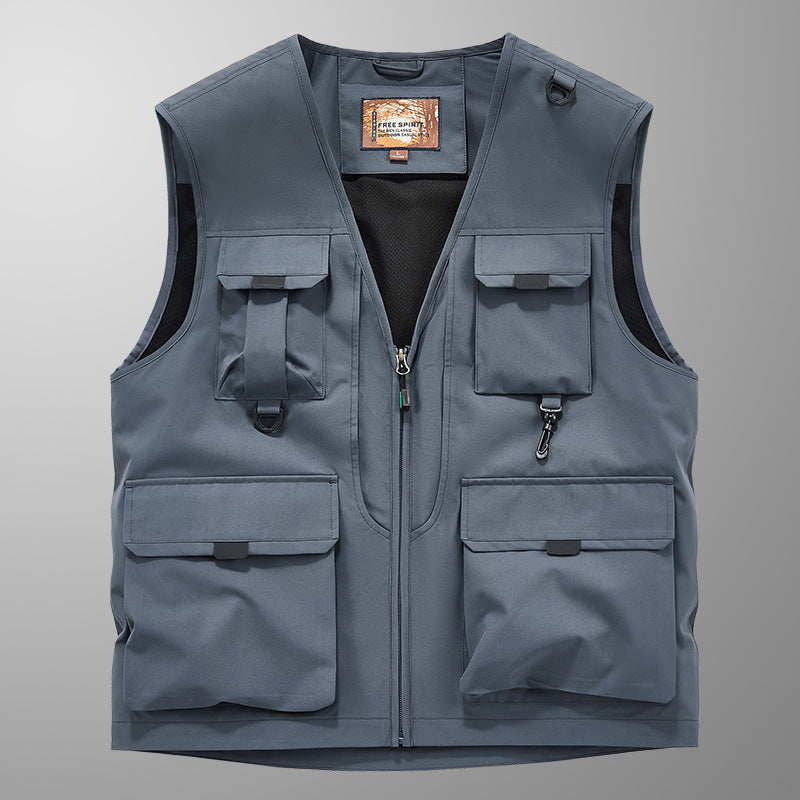 Mose - Ademend Cargo Vest met Meerdere Zakken