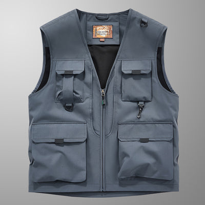 Mose - Ademend Cargo Vest met Meerdere Zakken