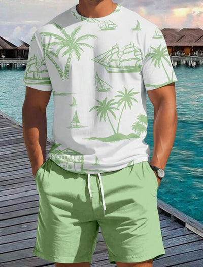 Barea – Elegante Zomerse Tweedelige Set met Print