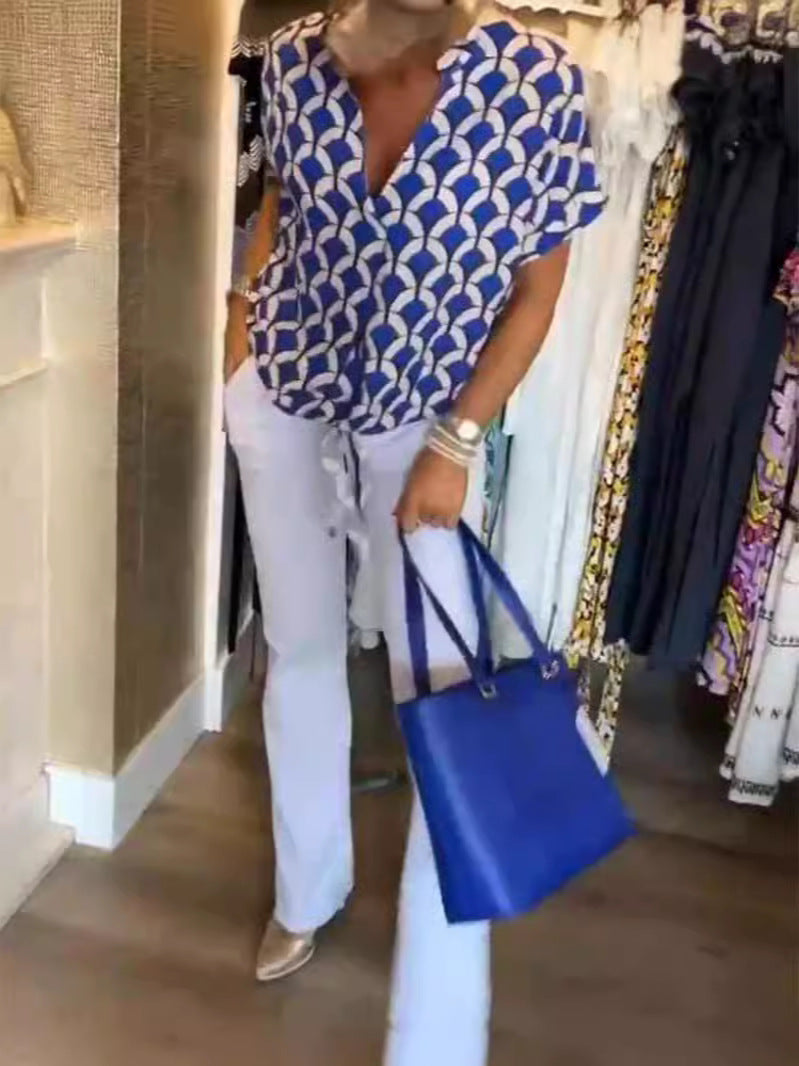Sophie - Zomers shirt met V-hals