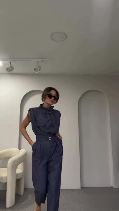 Jasmine - Elegante jumpsuit met afslankende taille