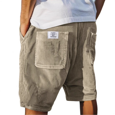 Henry Stijlvolle Ribfluwelen Korte Broek