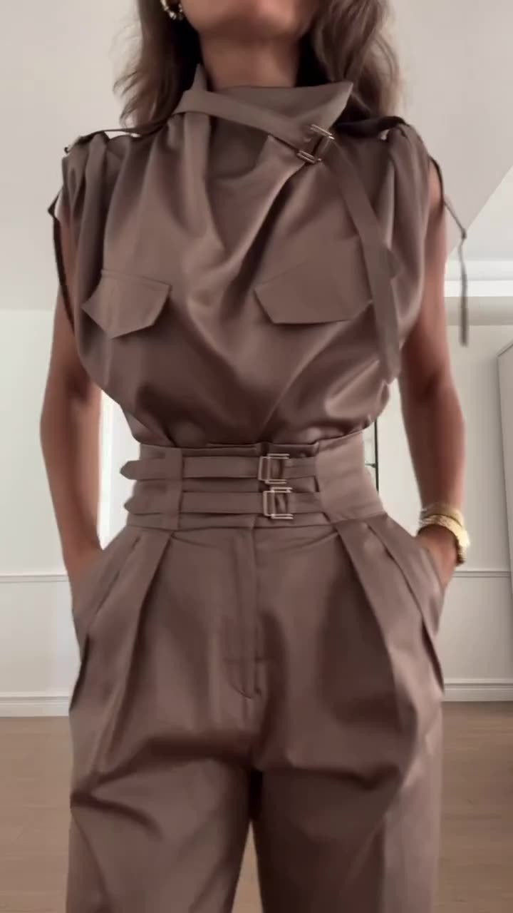 Jasmine - Elegante jumpsuit met afslankende taille