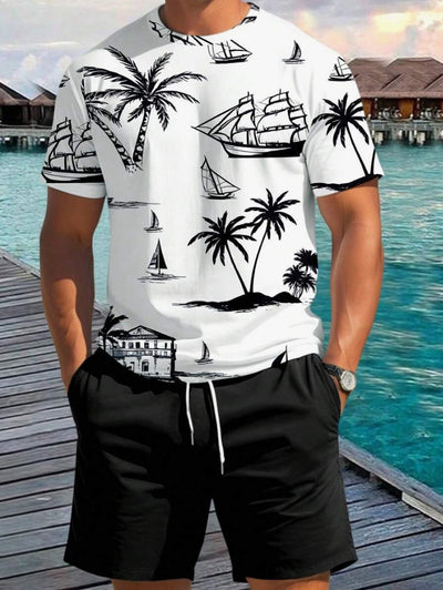 Barea – Elegante Zomerse Tweedelige Set met Print