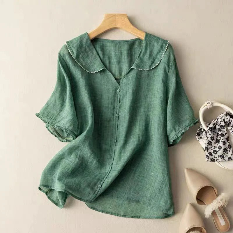 ADELE LINNEN BLOUSE