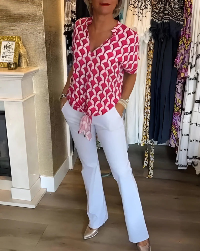 Sophie - Zomers shirt met V-hals