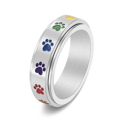 SPINNENDE STRESS VERMINDERENDE POOT RING
