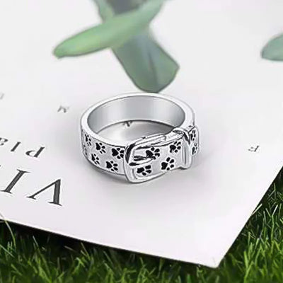 HALSBANDRING MET HONDENMOTIEF