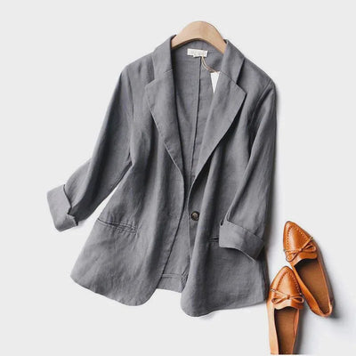 ALENA LINNEN BLAZER
