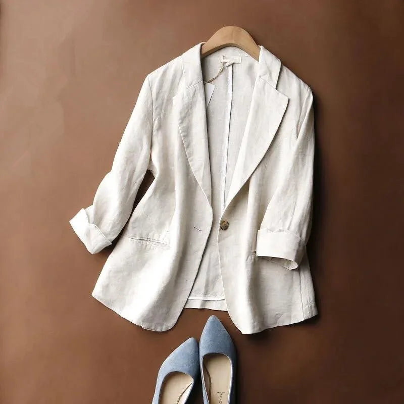 ALENA LINNEN BLAZER