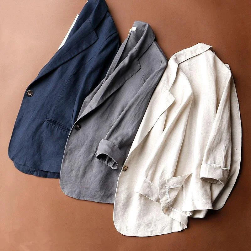 ALENA LINNEN BLAZER