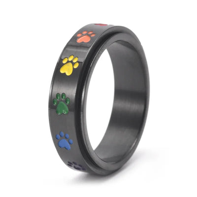 SPINNENDE STRESS VERMINDERENDE POOT RING