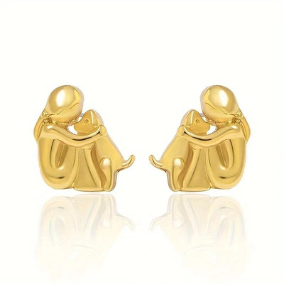 ZILVER EN GOUD TWEEKLEURIGE KNUFFEL OORBELLEN