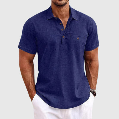 Theodore Willow Linnen Poloshirt