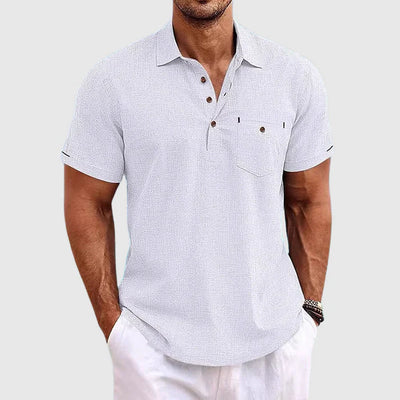Theodore Willow Linnen Poloshirt