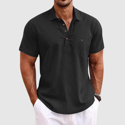 Theodore Willow Linnen Poloshirt