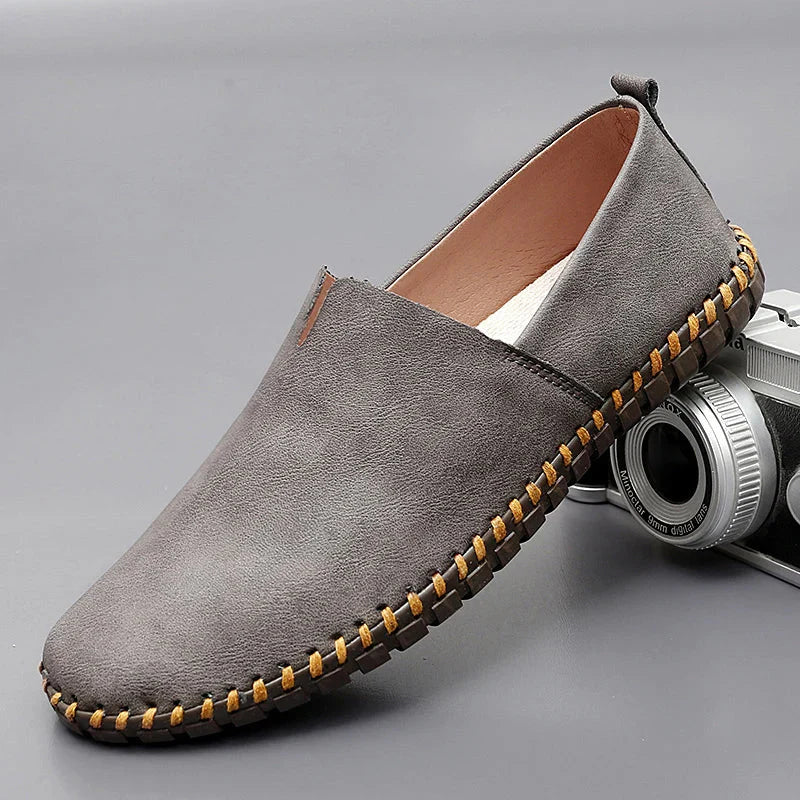 Santorini leren loafers