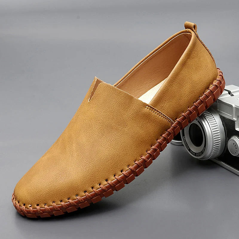 Santorini leren loafers