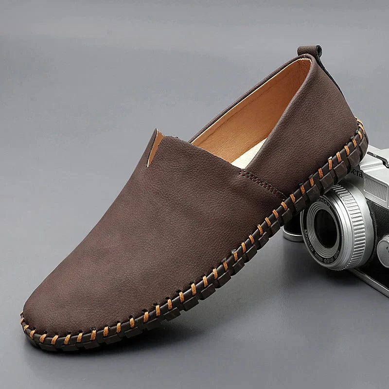 Santorini leren loafers