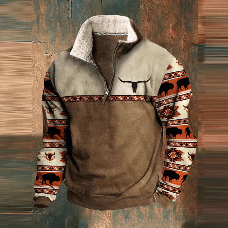 Dakota™ | Grafisch Sweatshirt met Rits