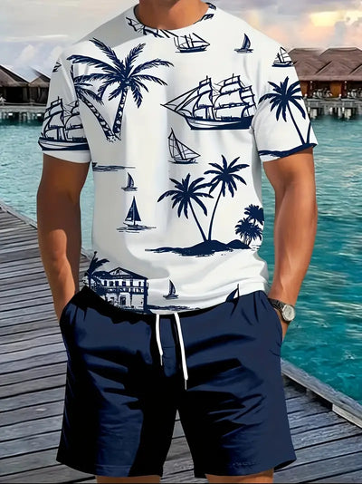 Barea – Elegante Zomerse Tweedelige Set met Print