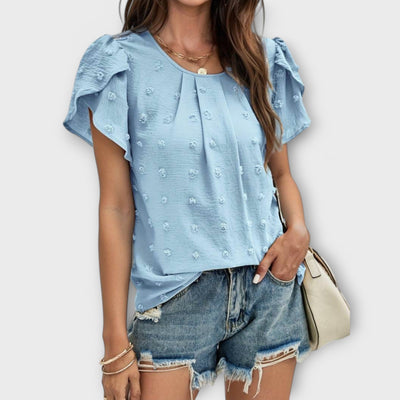 De perfecte polkadotblouse