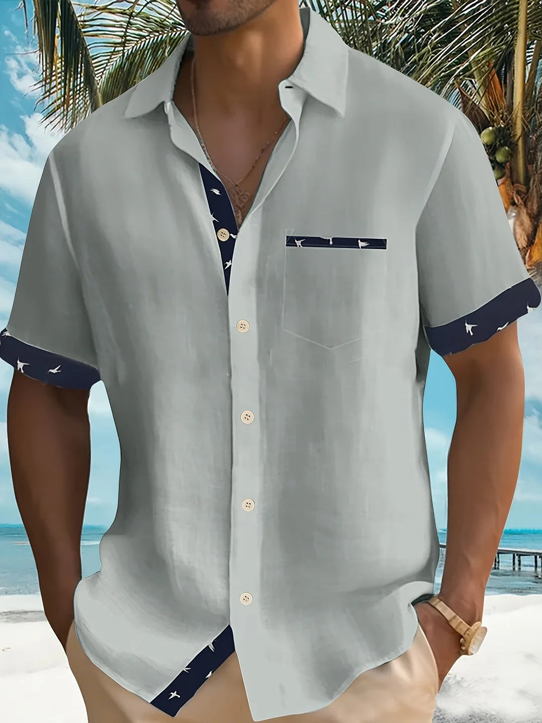 Julio - Elegante Korte Mouwen Overhemd